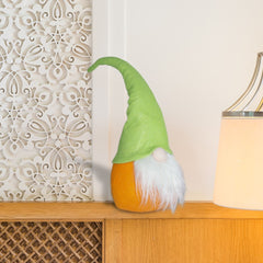 Gnome Avec Chapeau 234043 vert et orange 74 Cm en tissu avec barbe de Pâques