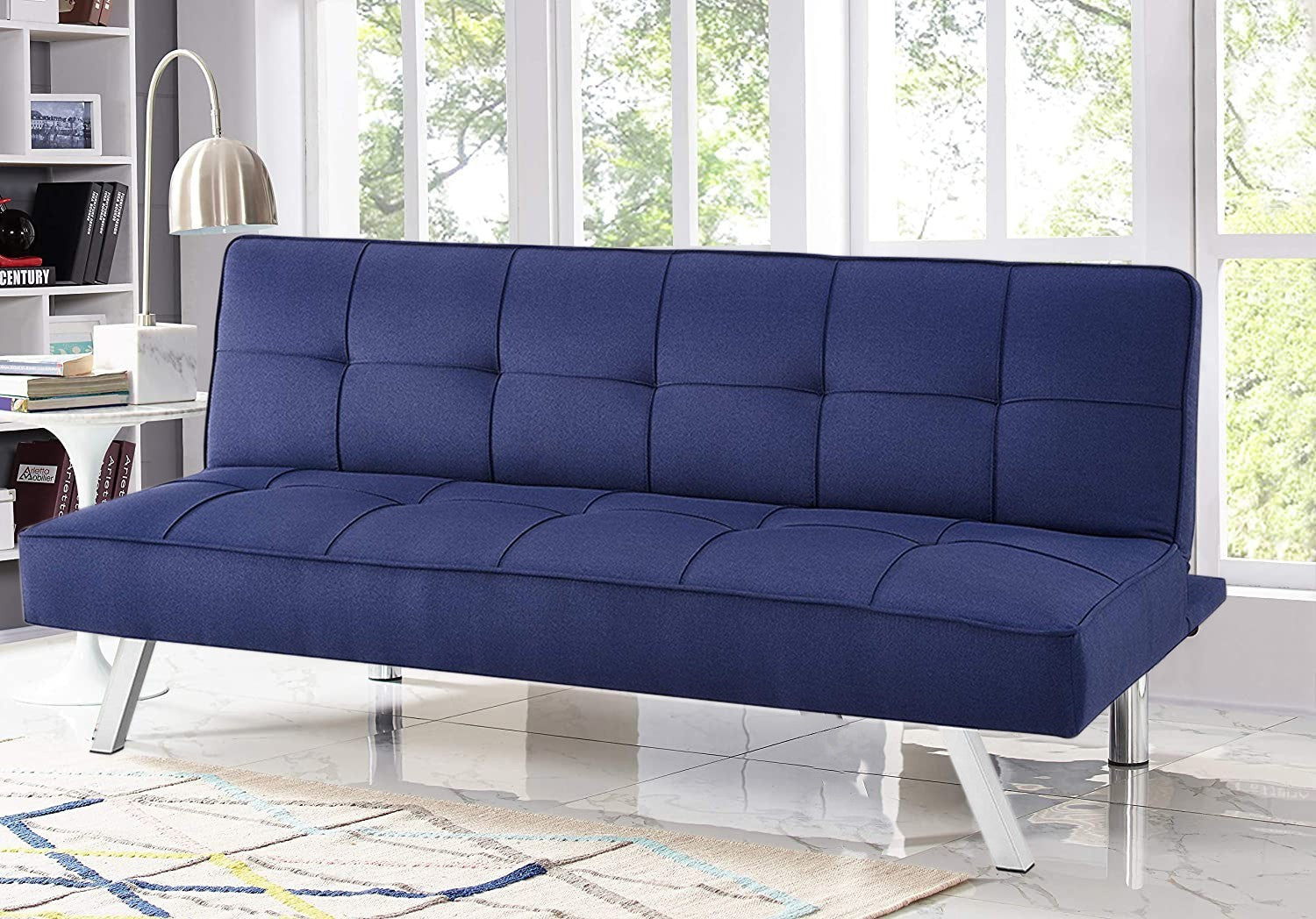 Canapé-lit Gardenia Riga 3 places dossier inclinable clic clac 185x33xH73 cm