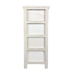 Armoire en bois avec motif coeur art. 398006 avec 4 tiroirs 40x29xH73 cm