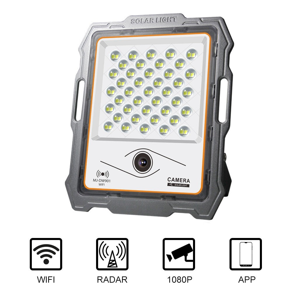 Caméra avec panneau solaire DW901 100W full HD 1080P wifi APP