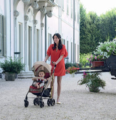 Poussette FOPPAPEDRETTI Ecopass avec capotte et porte-objets CORAL max 15 kg