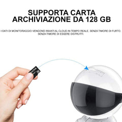 Robot caméscope wifi 2MP 490248 HD 1280x1080 et contrôle à distance, suivi