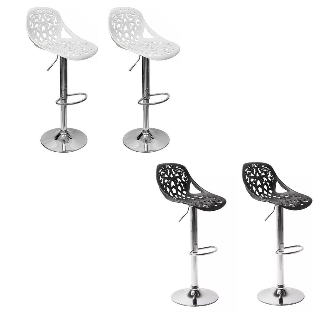 Set 2 pièces Tabouret snack-bar pivotant en polypropylène GIGLIO H79cm