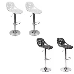Set 2 pièces Tabouret snack-bar pivotant en polypropylène GIGLIO H79cm
