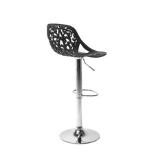 Set 2 pièces Tabouret snack-bar pivotant en polypropylène GIGLIO H79cm