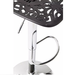 Tabouret snack bar en polypropylène GIGLIO piston à gaz H79 cm siège pivotant