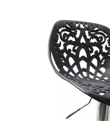 Tabouret snack bar en polypropylène GIGLIO piston à gaz H79 cm siège pivotant