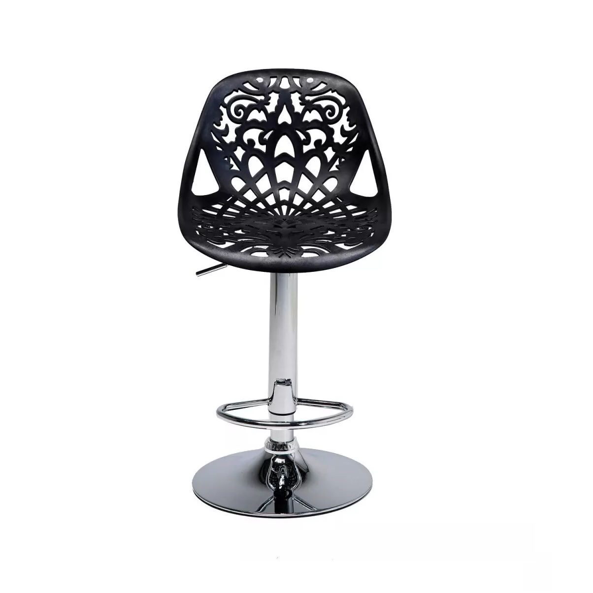 Tabouret snack bar en polypropylène GIGLIO piston à gaz H79 cm siège pivotant