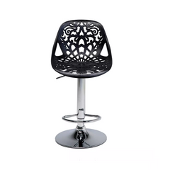 Tabouret snack bar en polypropylène GIGLIO piston à gaz H79 cm siège pivotant