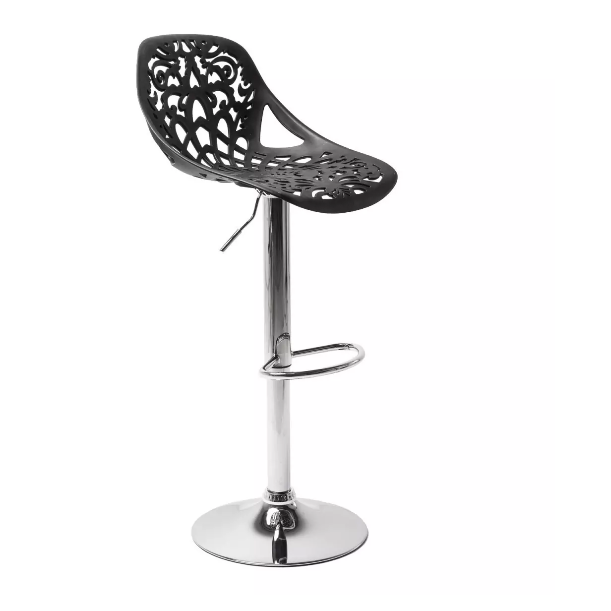 Tabouret snack bar en polypropylène GIGLIO piston à gaz H79 cm siège pivotant