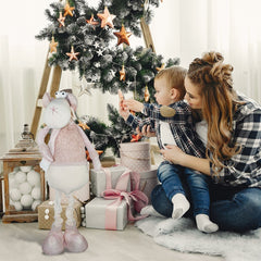 Renne ROSE de Noël 383027 hauteur réglable de 54 cm à 105 cm en polyester