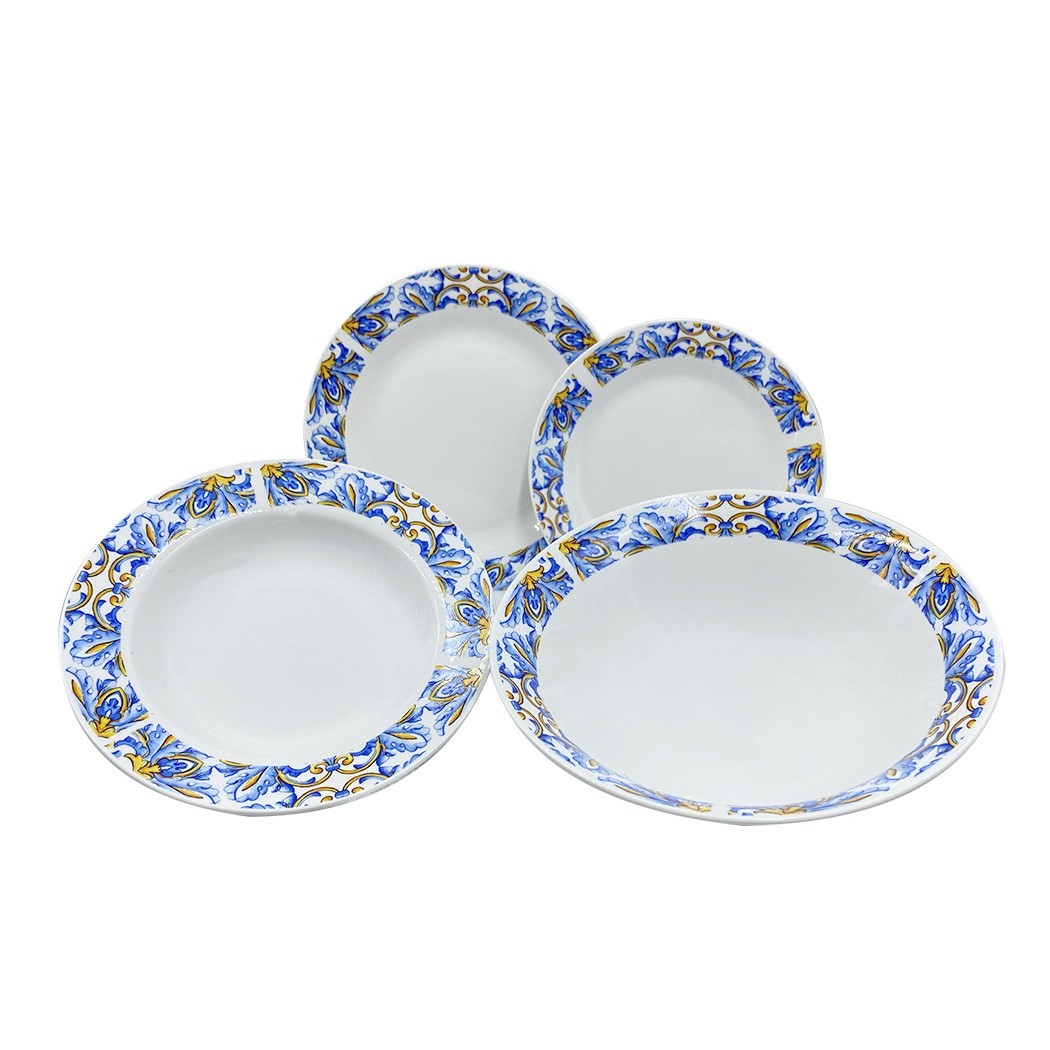 Service table 19pcs FELICIA 408001 Assiettes creuses Plates à Dessert/Saladier
