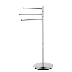 Porte-serviettes en acier inoxydable de 85cm 3 bras pivotants 726149