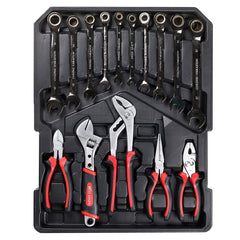 SWISS KRAFT valise trolley pour outils de travail 419 pcs 4 compartiments