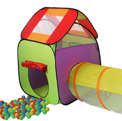 Rideau igloo pour enfants avec tunnel et 200 Boules assemblage pop up playground