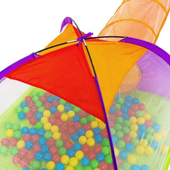 Rideau igloo pour enfants avec tunnel et 200 Boules assemblage pop up playground