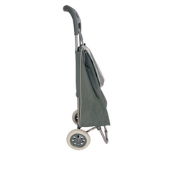 Chariot de courses avec sac couleur GRIS polyester art. 741781 avec roues
