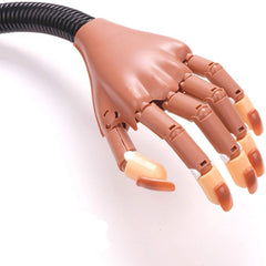 Fausse main articulée pour les ongles 184706 avec 100 tips et support de table
