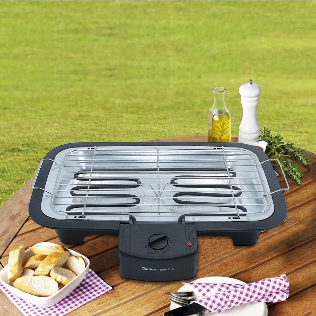 Barbecue électrique de table JORDAN Grille en acier JGB301G 2200W 37x21 cm