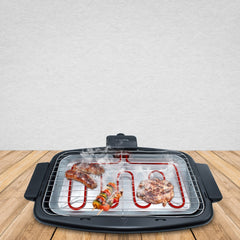 Barbecue électrique de table JORDANIE grill en acier JGB304T1 max 2200W 47x28cm