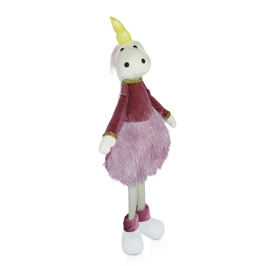 Licorne tissu décoratif idée cadeau art. 234049 50 cm de haut Pâques