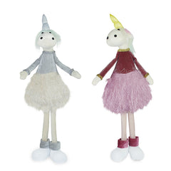 Licorne tissu décoratif idée cadeau art. 234049 50 cm de haut Pâques