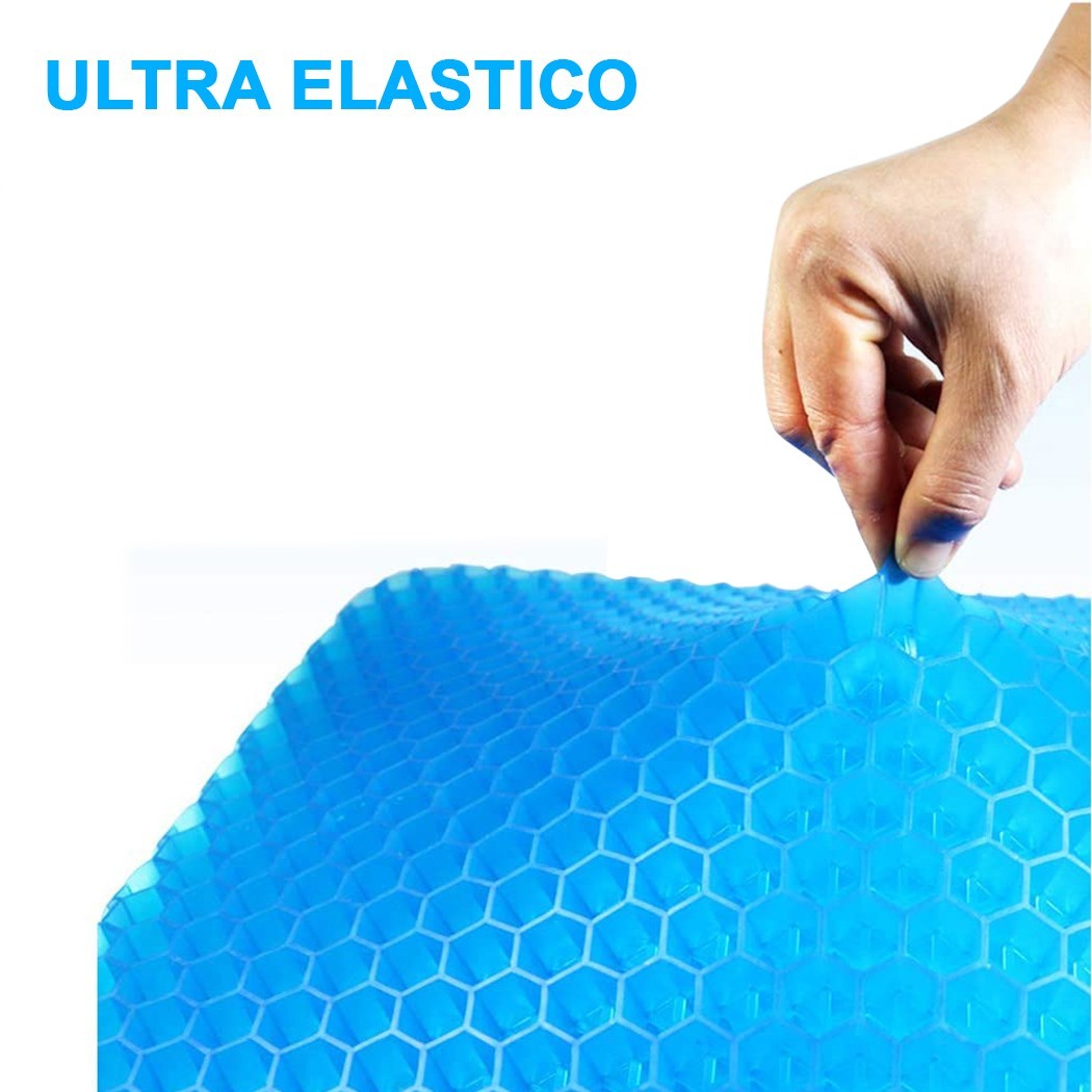 Coussin lombaire ergonomique en gel respirable 210542 pour le dos 33x30x7 cm