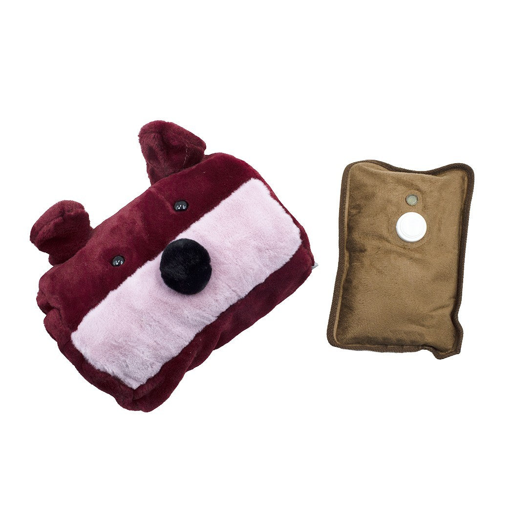 Sac à eau chaude avec poches chauffe-mains 25811806 en peluche petit chien