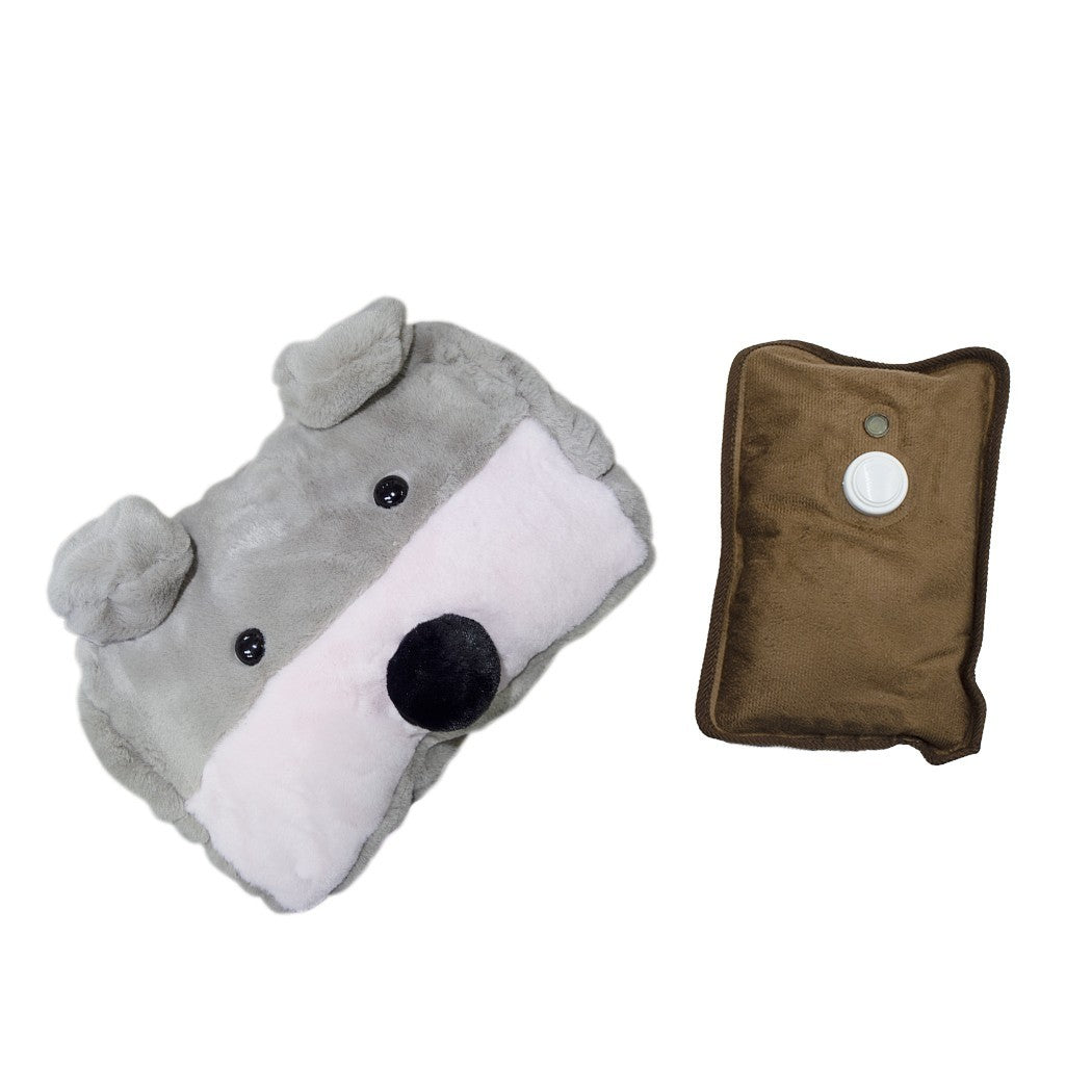 Sac à eau chaude avec poches chauffe-mains 25811806 en peluche petit chien