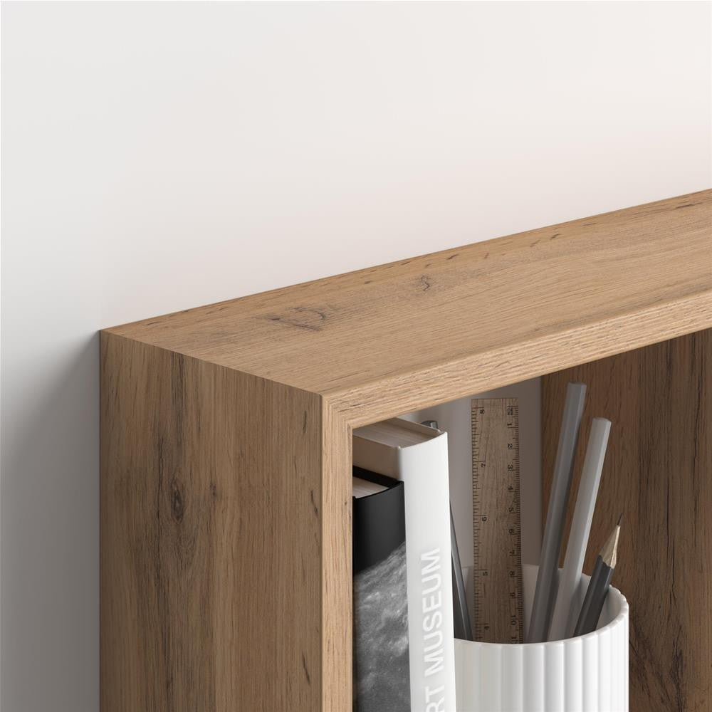 Set de 3 étagères cube en bois NATUREL 547076 avec accessoires de montage