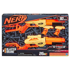 Hasbro Nerf Alpha Strike 624638 avec 4 armes blaster et 26 fléchettes en mousse