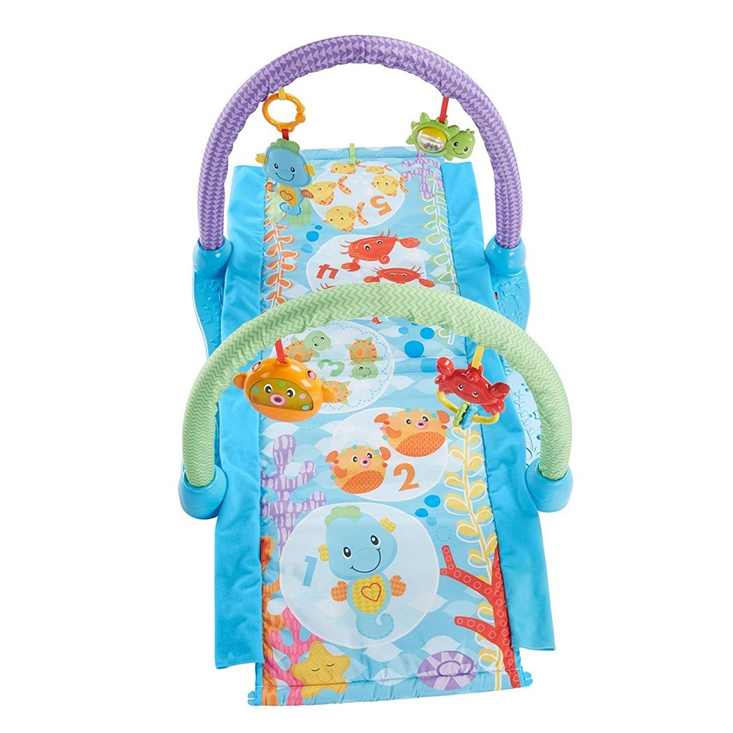 Fisher Price 2 in 1 tapis 343007 avec jeux et musique et tunnel MUSICAL GYM