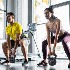 Kettlebell fitness 8kg en pvc 186960 avec sable et poignée anti-rayures