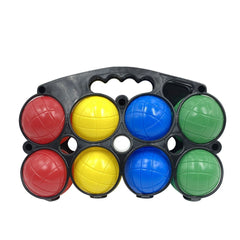 Jeu de pétanque 8 boules 4 couleurs différentes en plastique 010637 boule blanc