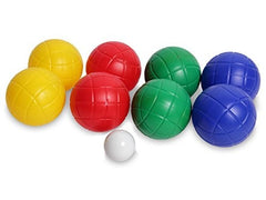 Jeu de pétanque 8 boules 4 couleurs différentes en plastique 010637 boule blanc