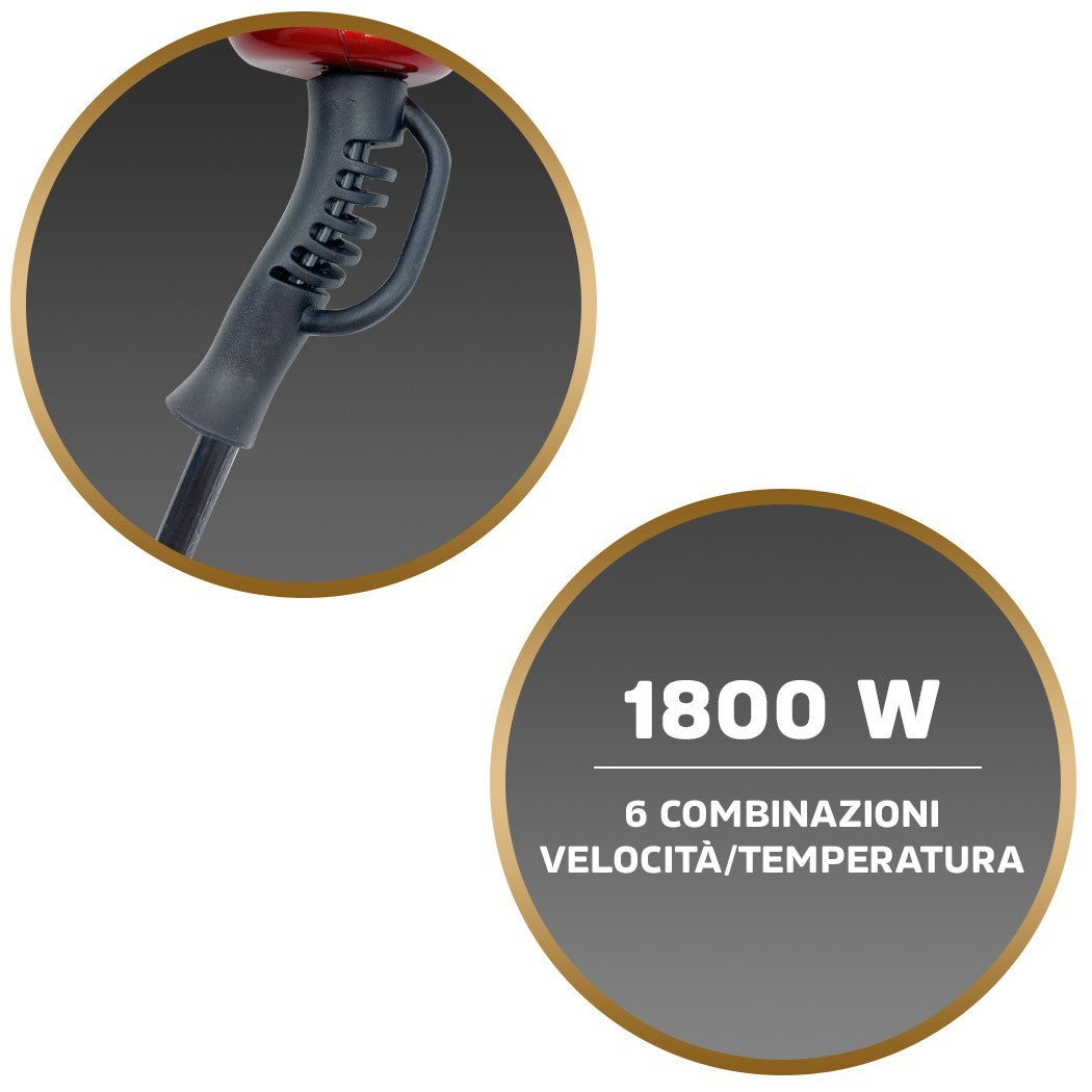 Sèche-cheveux Myidea PH1820 professionnel 1800W et 6 vitesses avec accessoires