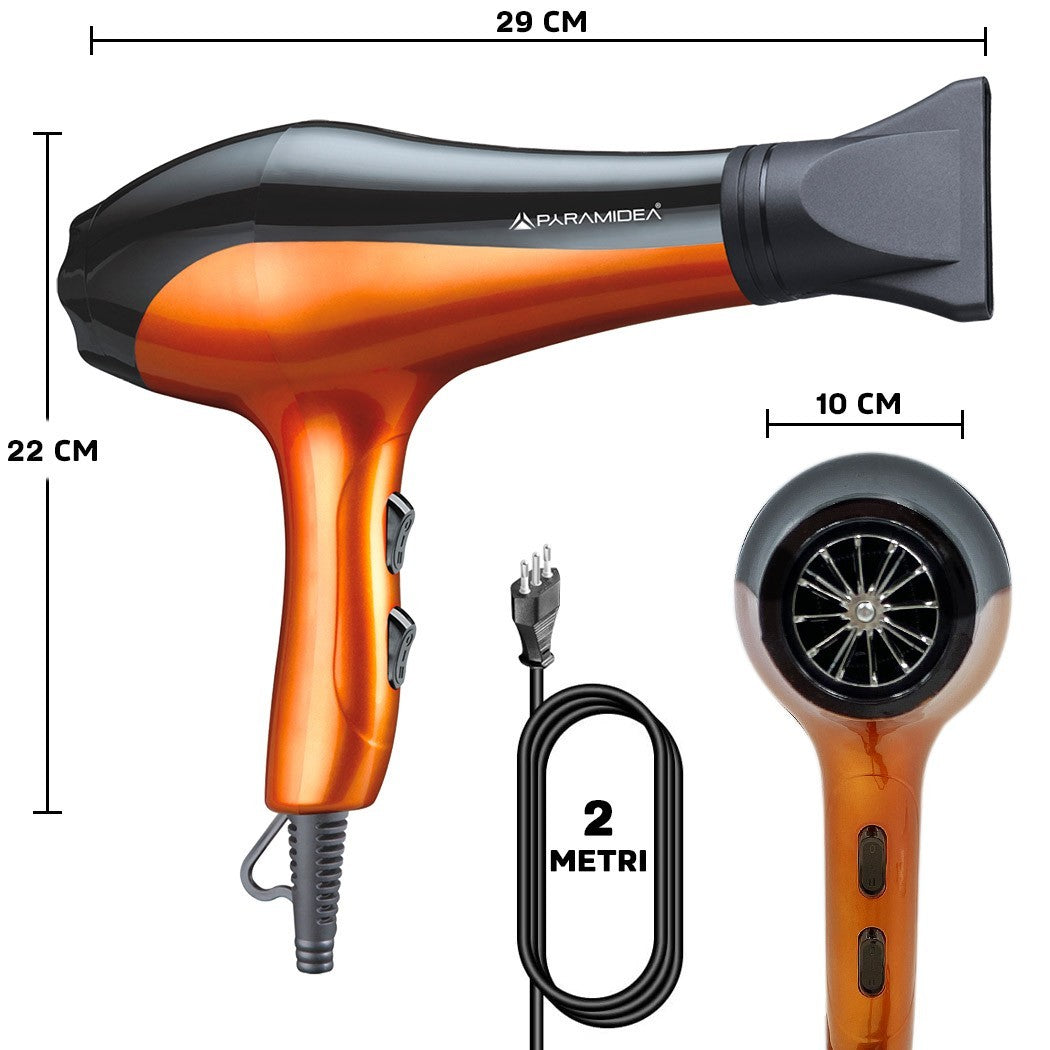 Sèche-cheveux Myidea PH1820 professionnel 1800W et 6 vitesses avec accessoires
