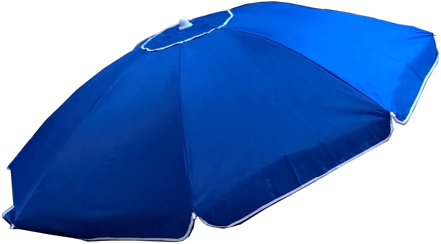 Parasol de plage rond Cayman DIM001 115 x 160 cm avec tige et coupe-vent BLUE