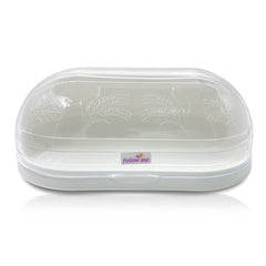 722179 PAMAX support de casserole en plastique blanc couvercle transparent