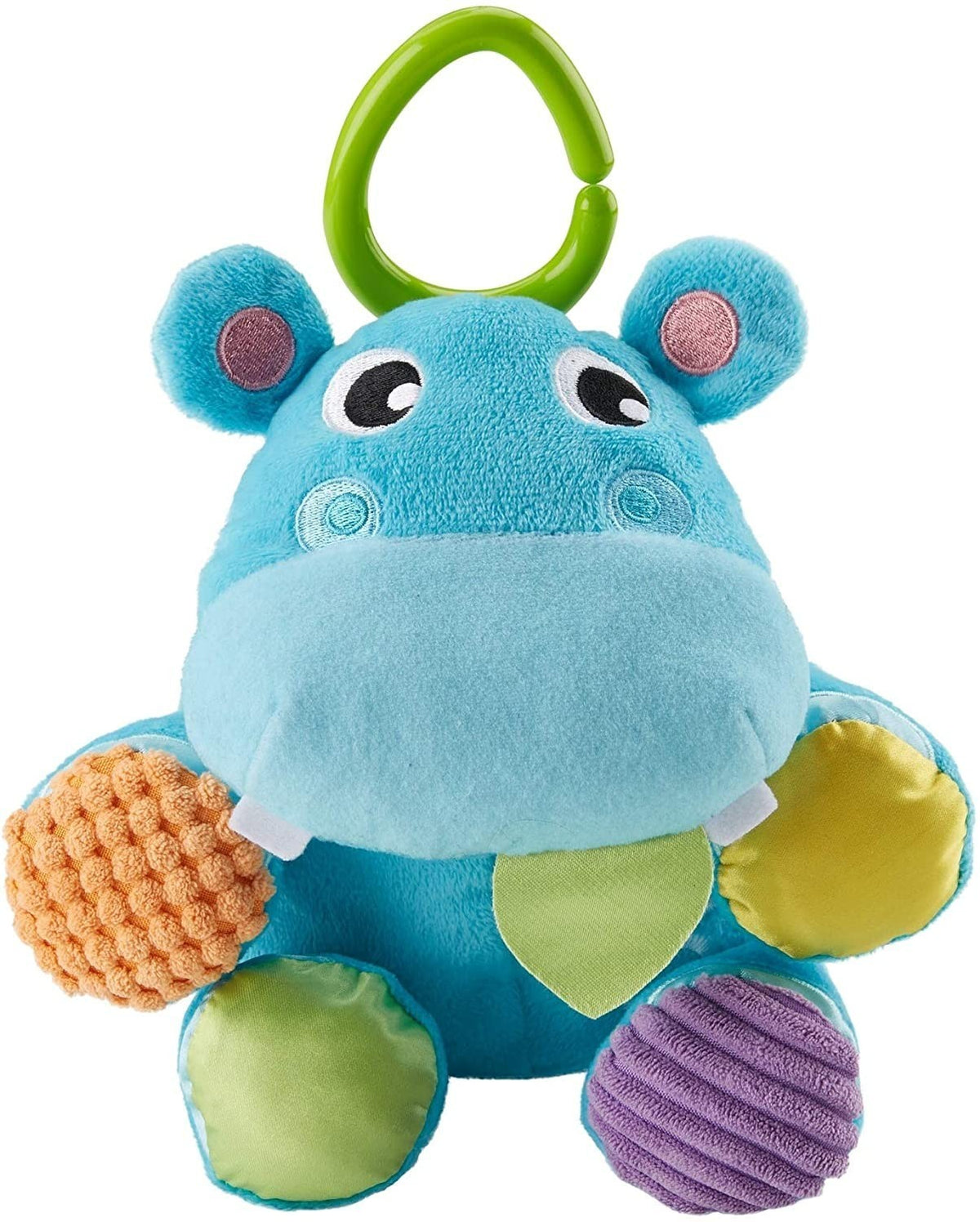 Hippopotame en peluche Fisher Price avec tissu doux et sons amusants
