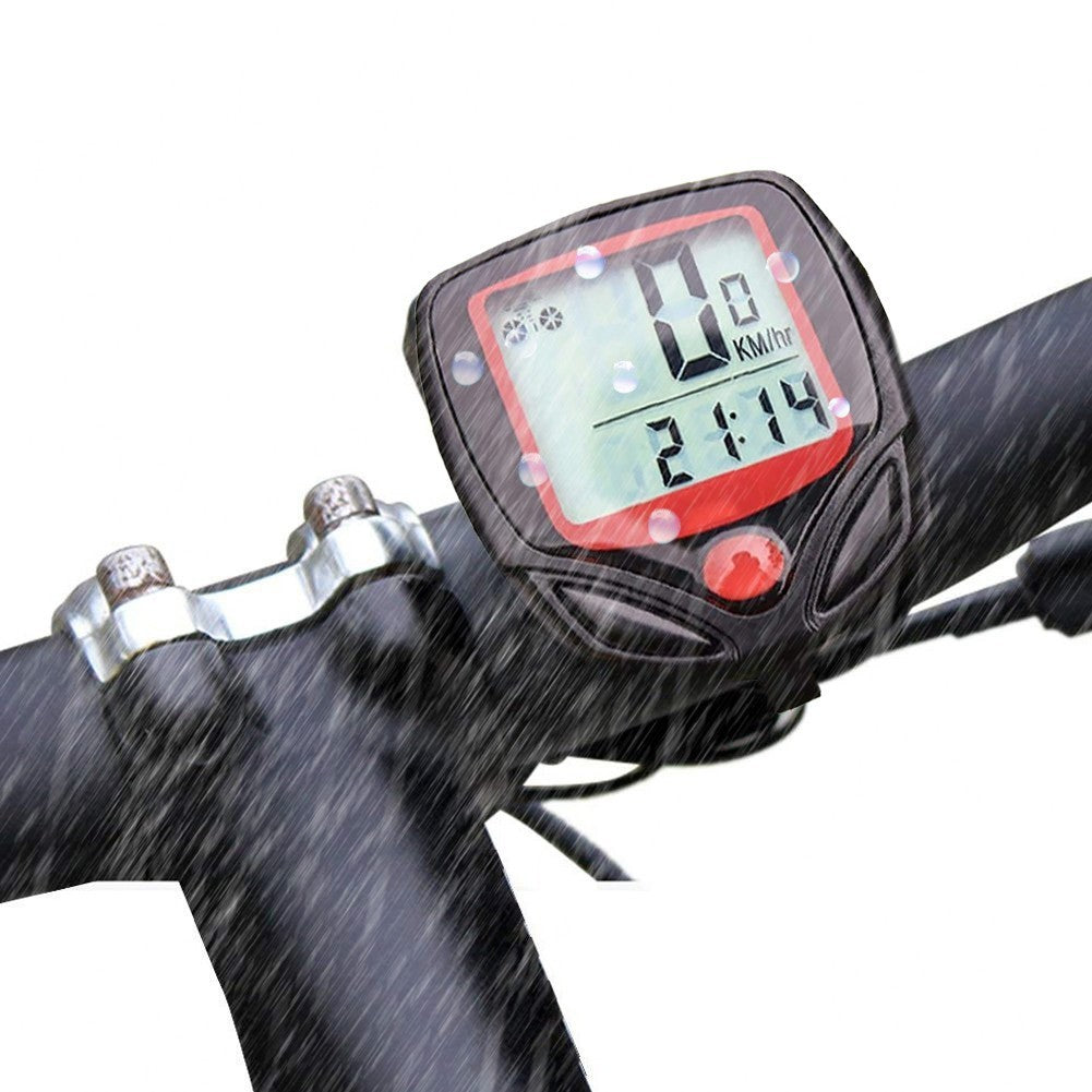 Compteur de vitesse de vélo A13030 KM sans fil avec cable  pour ordinateur