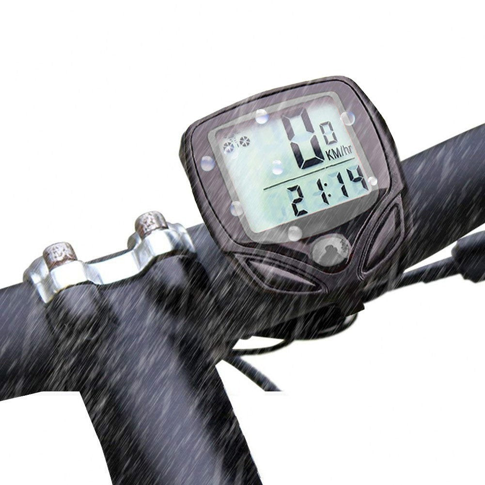 Compteur de vitesse de vélo A13030 KM sans fil avec cable  pour ordinateur