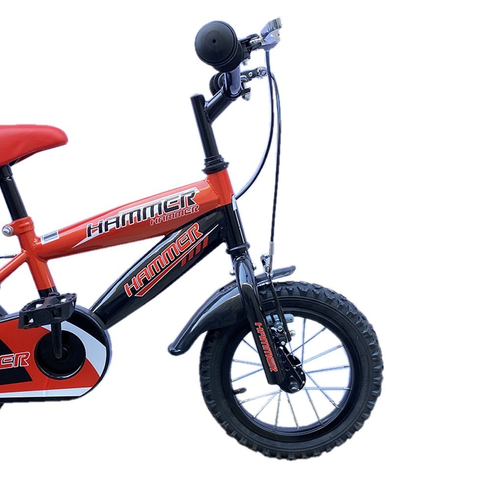 Vélo pour enfant Hammer de 12” à cadre en acier de 3 à 5 ans avec bouteille