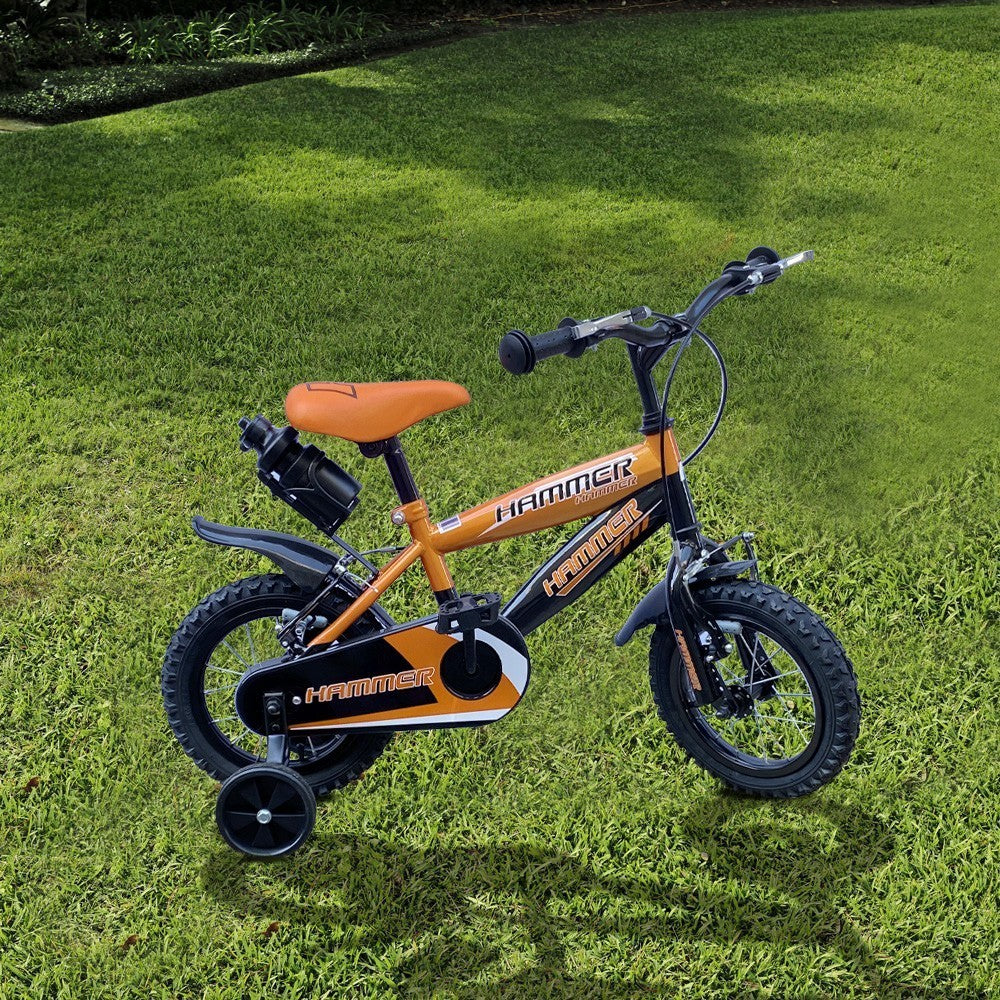 Vélo pour enfant Hammer de 12” à cadre en acier de 3 à 5 ans avec bouteille