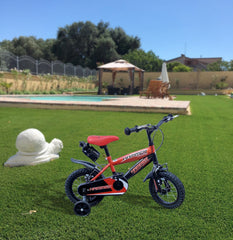 Vélo pour enfants de 4 à 6 ans à cadre en acier de 14”avec bouteille