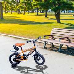 Vélo pour enfants de 4 à 6 ans à cadre en acier de 14”avec bouteille