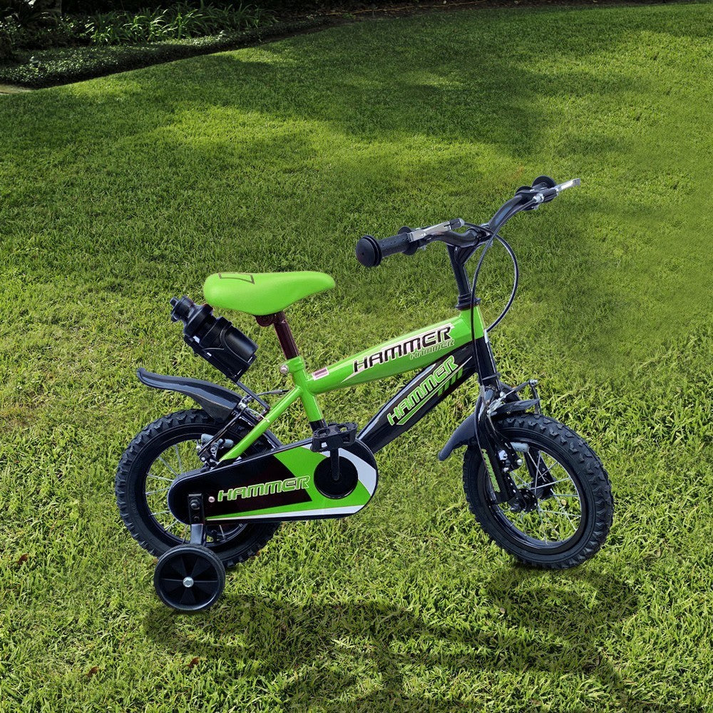 Vélo pour enfants de 5 à 7 ans à cadre en acier Hammer de 16” avec bouteille
