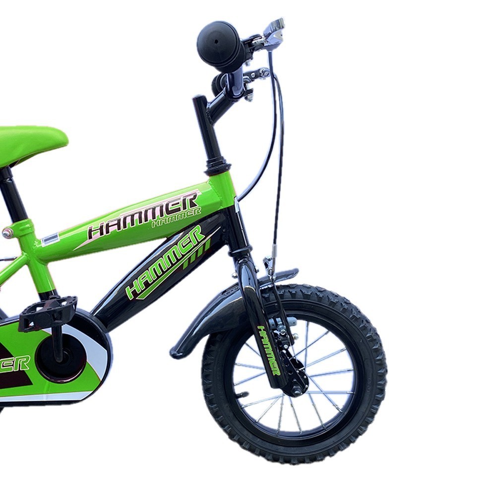 Vélo pour enfants de 5 à 7 ans à cadre en acier Hammer de 16” avec bouteille