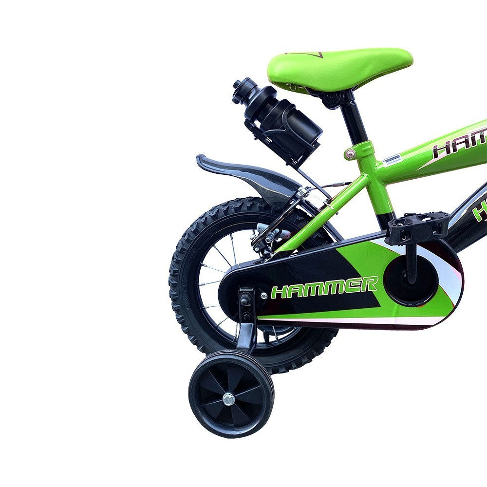 Vélo pour enfants de 5 à 7 ans à cadre en acier Hammer de 16” avec bouteille