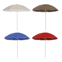 208008 Parasol avec poteau central en métal et en tissu polyester 180cm
